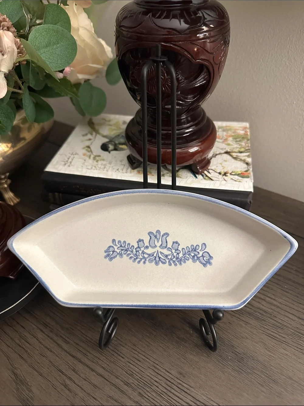 Vintage Pfaltzgraff Yorktowne Divided Relish Dish Inserts ~ Set of 4